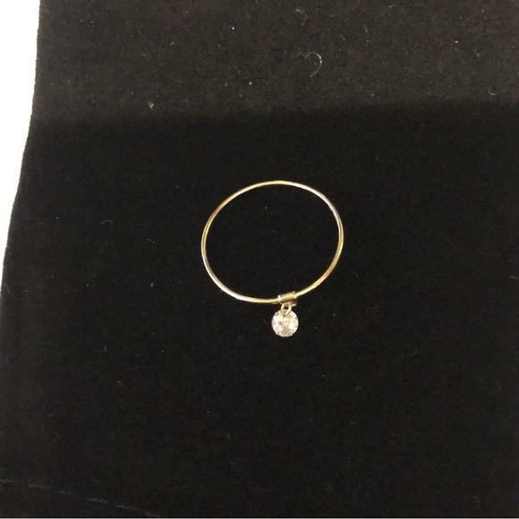 Dainty Thin Band Cubic Zirconia Dangle-NWT -only size 7-Boutique - Picture 5 of 6